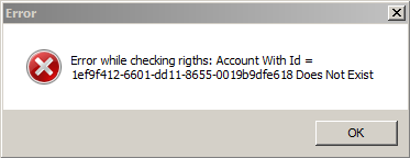 Access Checker Record Does Not Exists
