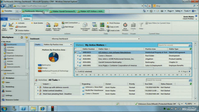 CRM 2011 Dashboards
